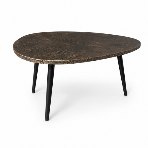 Organische salontafel - croco goud 