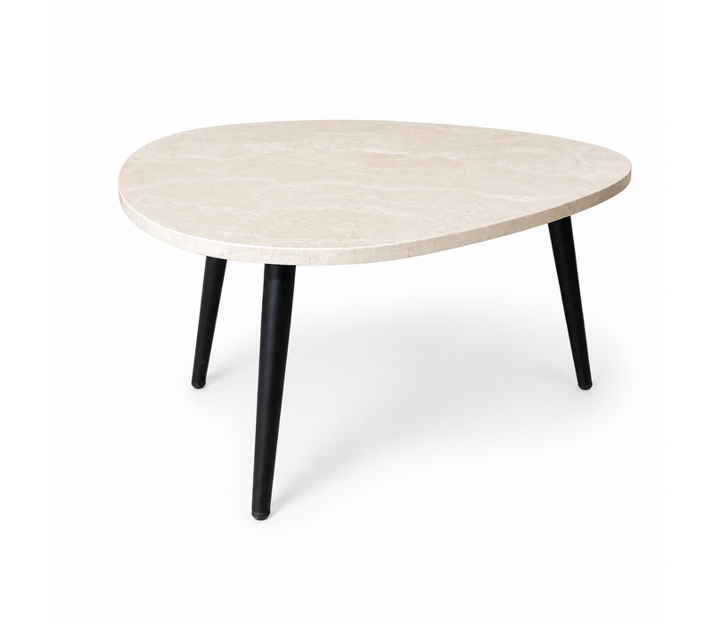 Organische salontafel - Crema Marfil