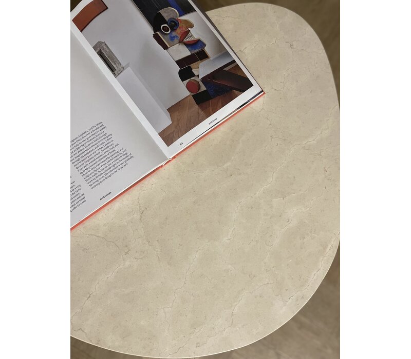 Organische salontafel - Crema Marfil