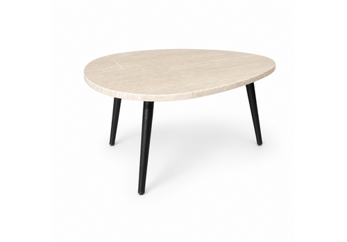 Robuust Interieur Organische salontafel - Travertin