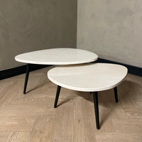 Organisch salontafel set - Crema Marfil