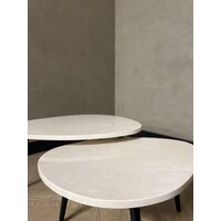Organisch salontafel set - Crema Marfil