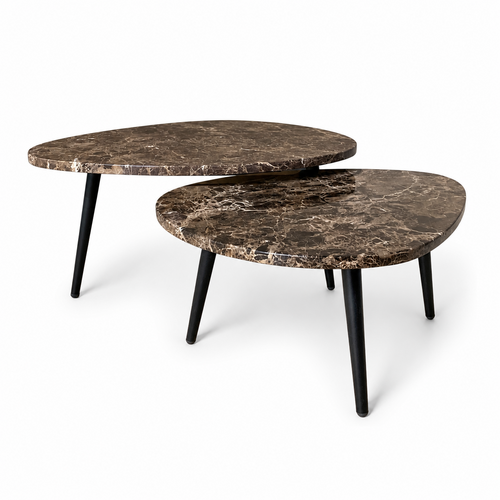 Organisch salontafel set - Emperador 