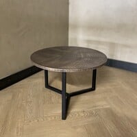 Salontafel rond croco rosé - Isa