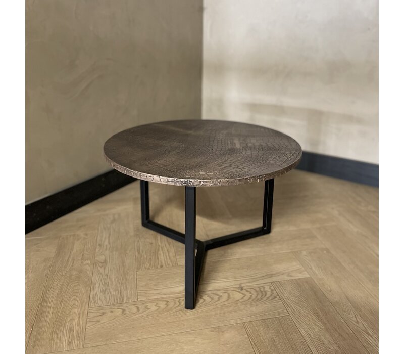 Salontafel rond croco rosé - Isa