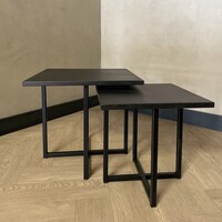 Salontafel set Jilles - zwart eiken