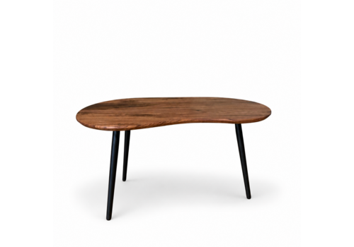 Robuust Interieur Organische salontafel notenhout - Ylva