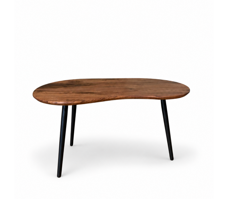Organische salontafel notenhout - Ylva