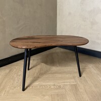 Organische salontafel notenhout - Ylva