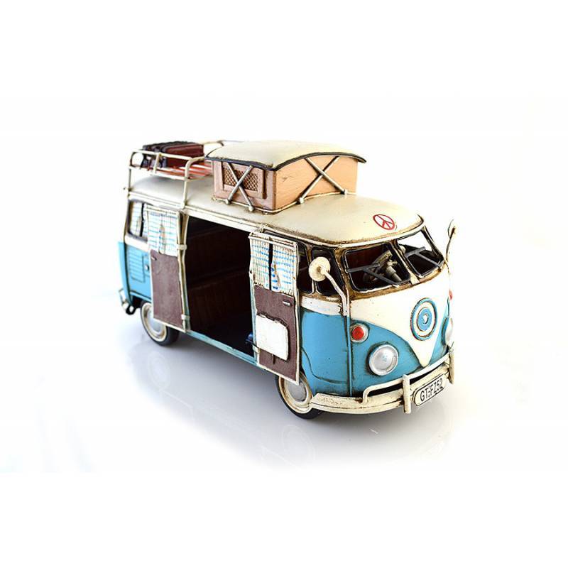 Diecast T1 Camper Blue