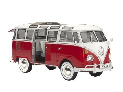Diecast Model Red VW T1 camper #1