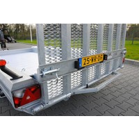 Hulco Terrax-3 machine transporter 394x180cm 3500kg met 100cm oprijklep