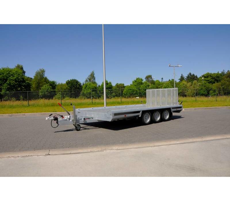 Hulco Terrax-3 machine transporter 394x180cm 3500kg met 100cm oprijklep