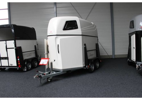 Anssems aanhangwagens Anssems PTH 2000  Privaro wit 2 Paards paardentrailer