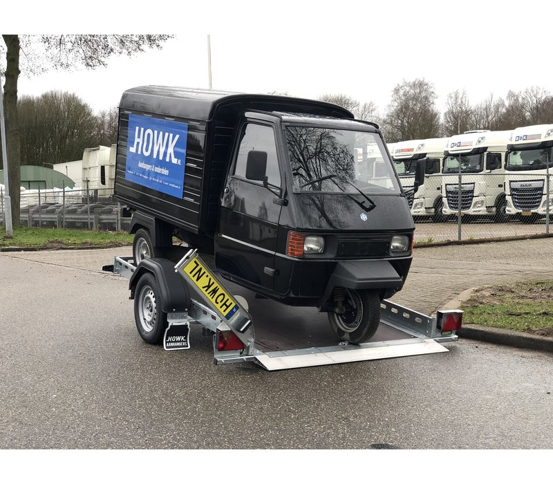 Piaggio Ape Trailer 260x155cm ( 1400kg ) geremd