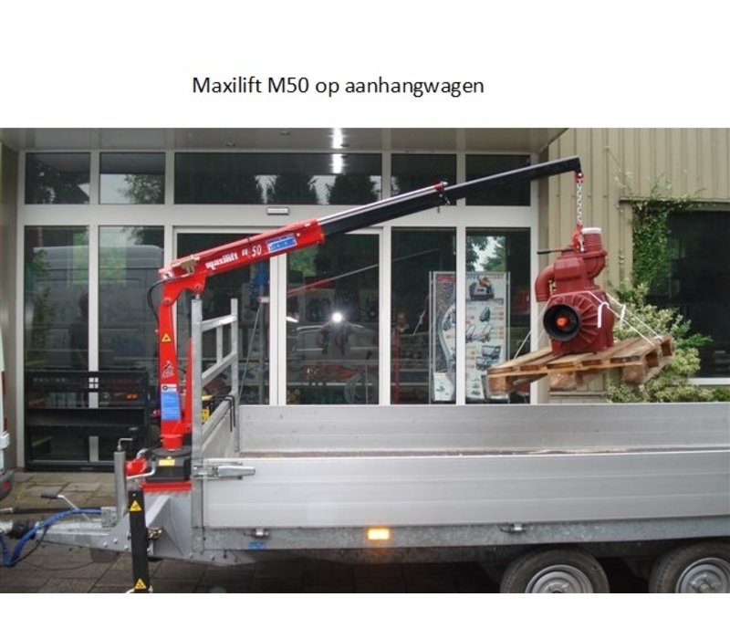 Maxilift Laadkraan M50.2 ERS 12 elektrisch heffen, draaien + 2 giek delen