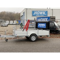 Anssems BSX1500 bakwagen 301x150cm met laadkraan