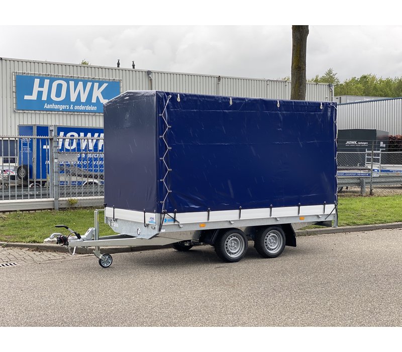 Nieuwe Hapert Azure H-2 335x180x180cm huif ( blauw ) aanhangwagen 2000kg