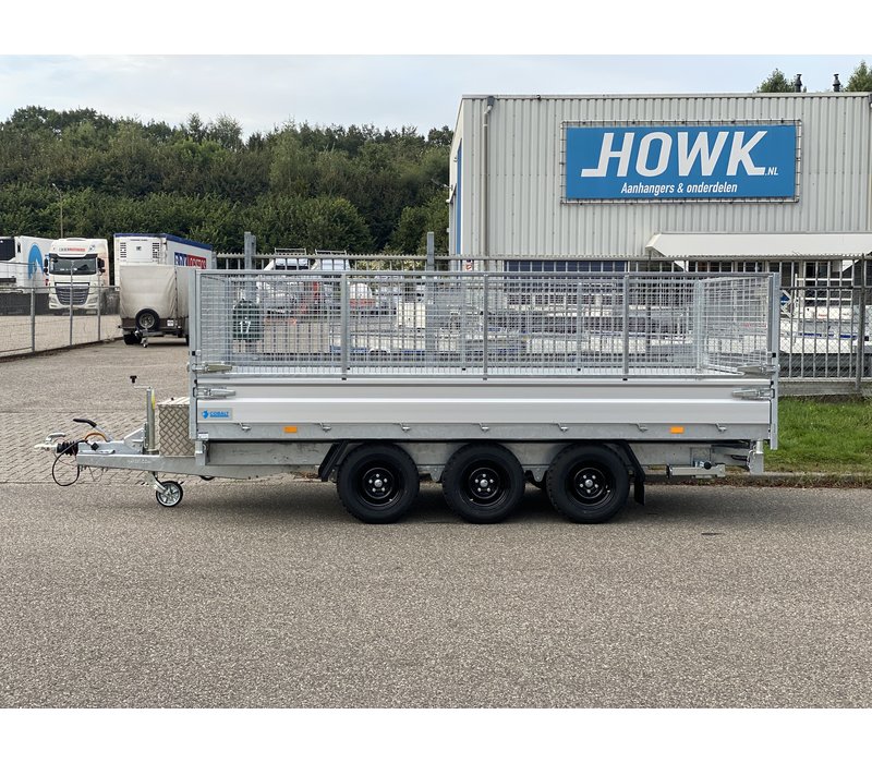 Hapert Cobalt HM-3 Ferro 405x200cm 3500kg Tridem met loofrekken