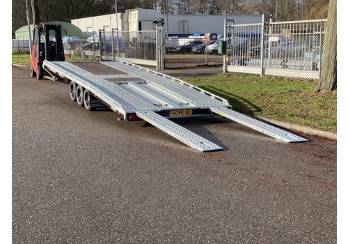 Brian James Trailers Brian James T-transporter 600x224 kantelbaar met rijplaten