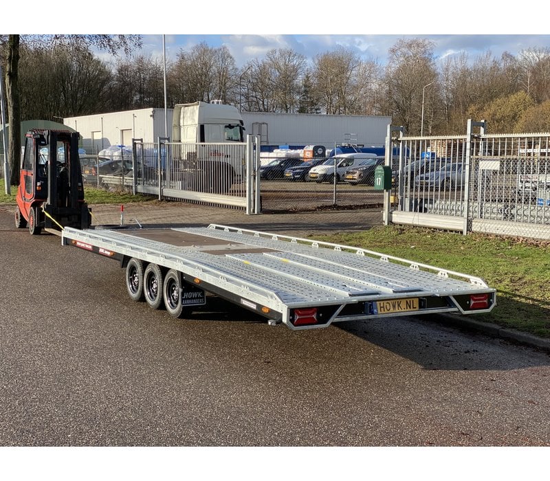 Brian James T-transporter 600x224 kantelbaar met rijplaten