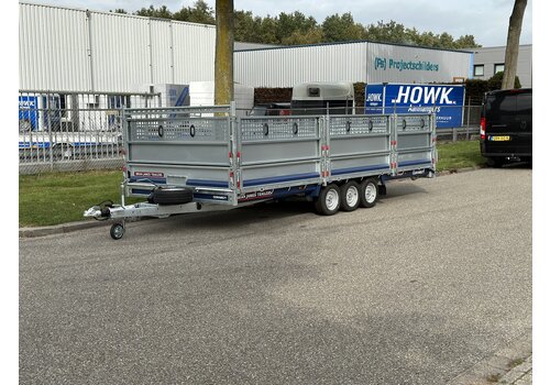 Brian James Trailers Demo Brian James Cargo Connect 550x229cm met loofrekken