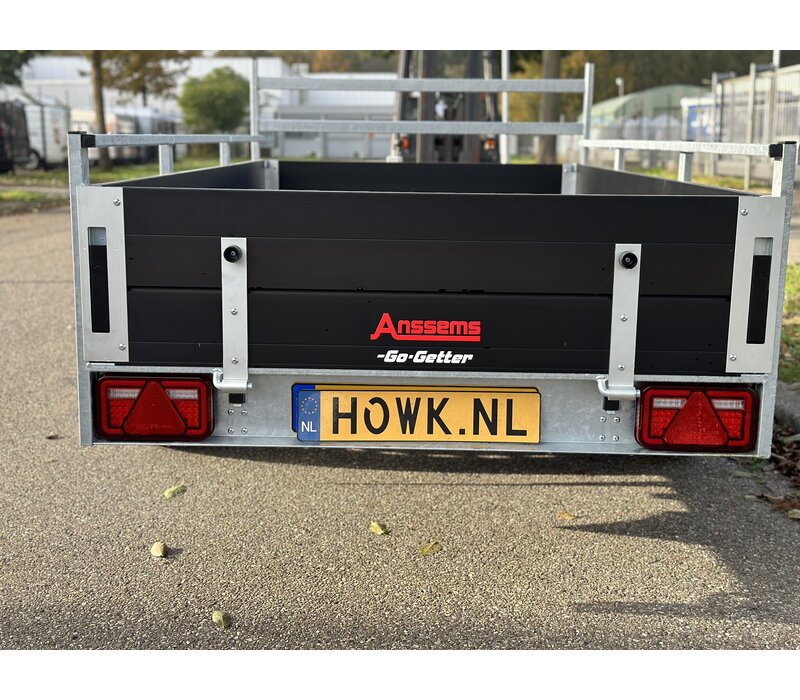 Anssems BSX1350 251x130cm ( 1350kg ) enkelas geremd GO-Getter