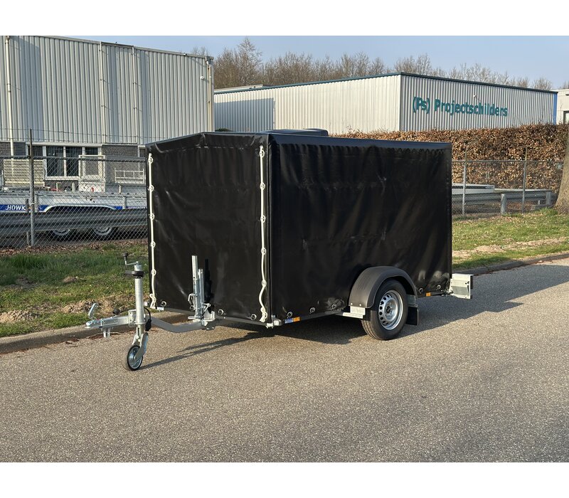 Kanteltrailer met huif 260x155x152cm 750kg