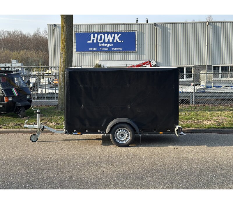 Kanteltrailer met huif 260x155x152cm 750kg