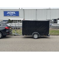 Kanteltrailer met huif 260x155x152cm 750kg