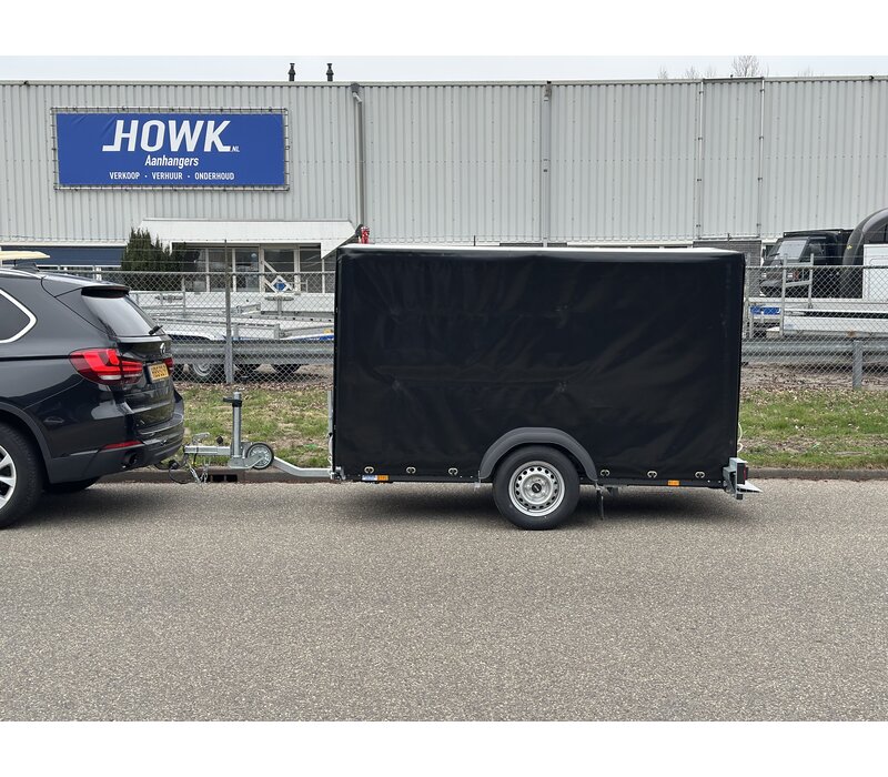 Kanteltrailer met huif 260x155x152cm 750kg