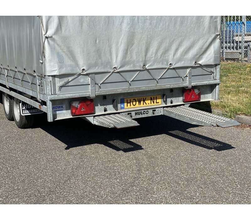 Hulco Schamelwagen met huif 811x203x195cm 3500kg