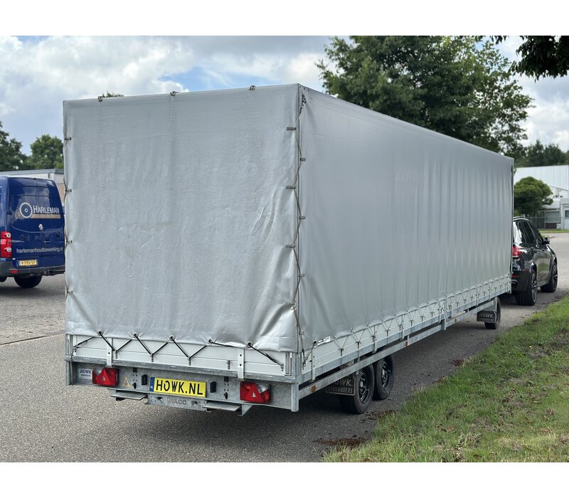 Hulco Schamelwagen met huif 811x203x195cm 3500kg