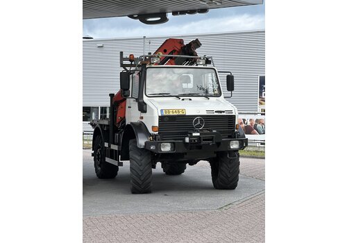 Mercedes Unimog  U2150 palfinger kraan PK 9501