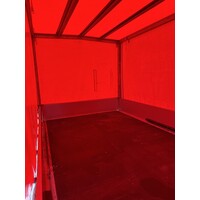 Gebruikte Plateauwagen met huif 300x170x150cm 2000kg