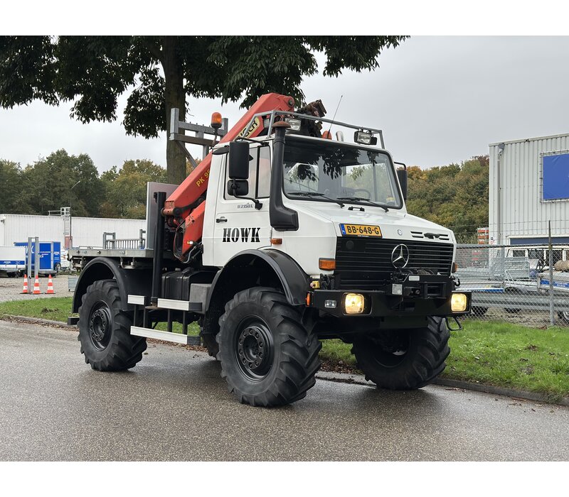 Unimog  U2150 palfinger kraan PK 9501