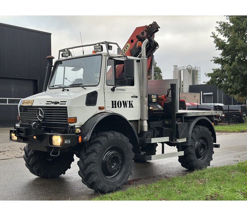 Unimog  U2150 palfinger kraan PK 9501
