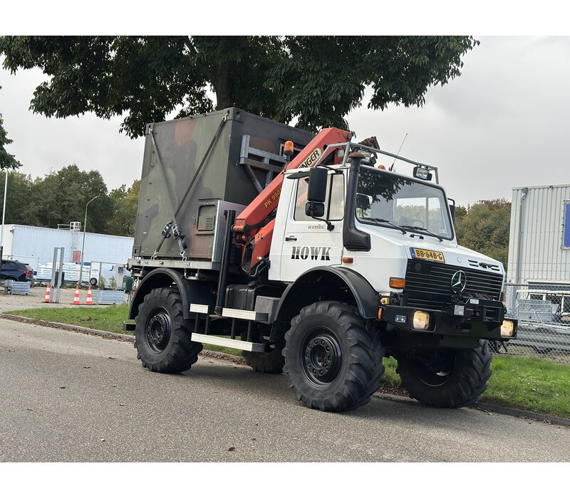 Unimog  U2150 palfinger kraan PK 9501