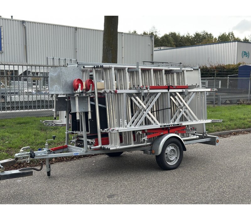 Altrex Steiger aanhangwagen incl. steiger 12m