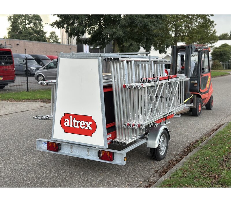 Altrex Steiger aanhangwagen incl. steiger 12m