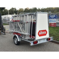 Altrex Steiger aanhangwagen incl. steiger 12m