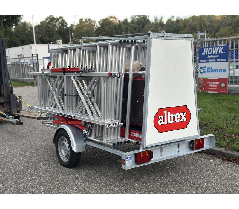 Altrex Steiger aanhangwagen incl. steiger 12m