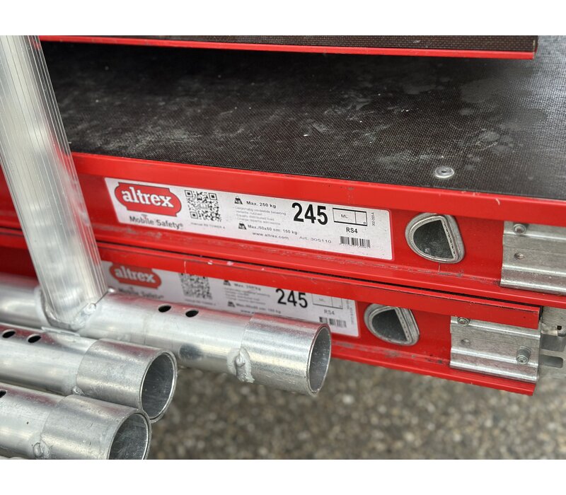 Altrex Steiger aanhangwagen incl. steiger 12m
