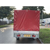 Gebruikte Plateauwagen met huif 300x170x150cm 2000kg
