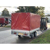 Gebruikte Plateauwagen met huif 300x170x150cm 2000kg