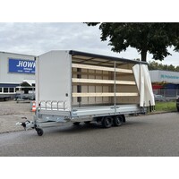 Hapert plateauwagen met schuifzeil 505x220x230cm 3500kg