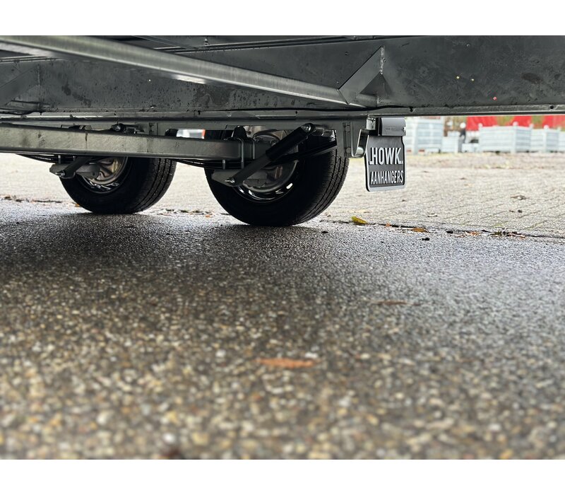 Hapert plateauwagen met schuifzeil 505x220x230cm 3500kg