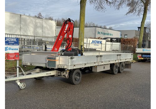 Maxilift Schamelwagen met Elektrische laadkraan aan voorzijde