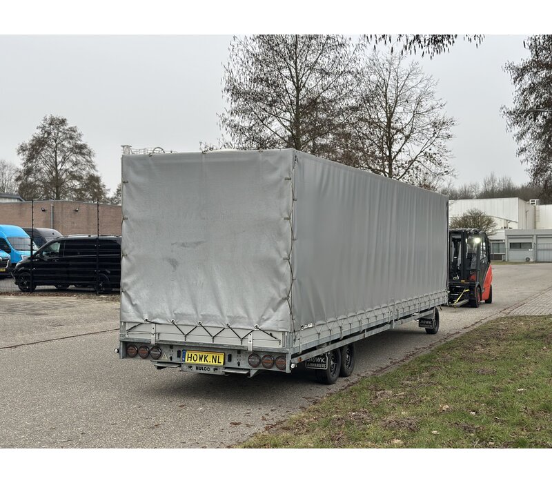 Hulco Schamelwagen met huif 811x203x195cm 3500kg