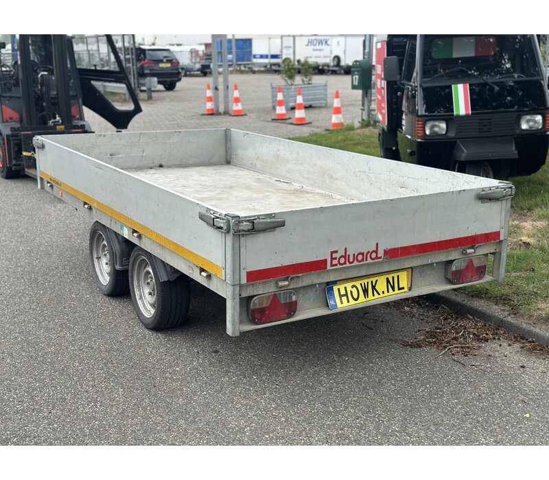 Gebruikte Eduard Plateauwagen 310x160cm 2700kg